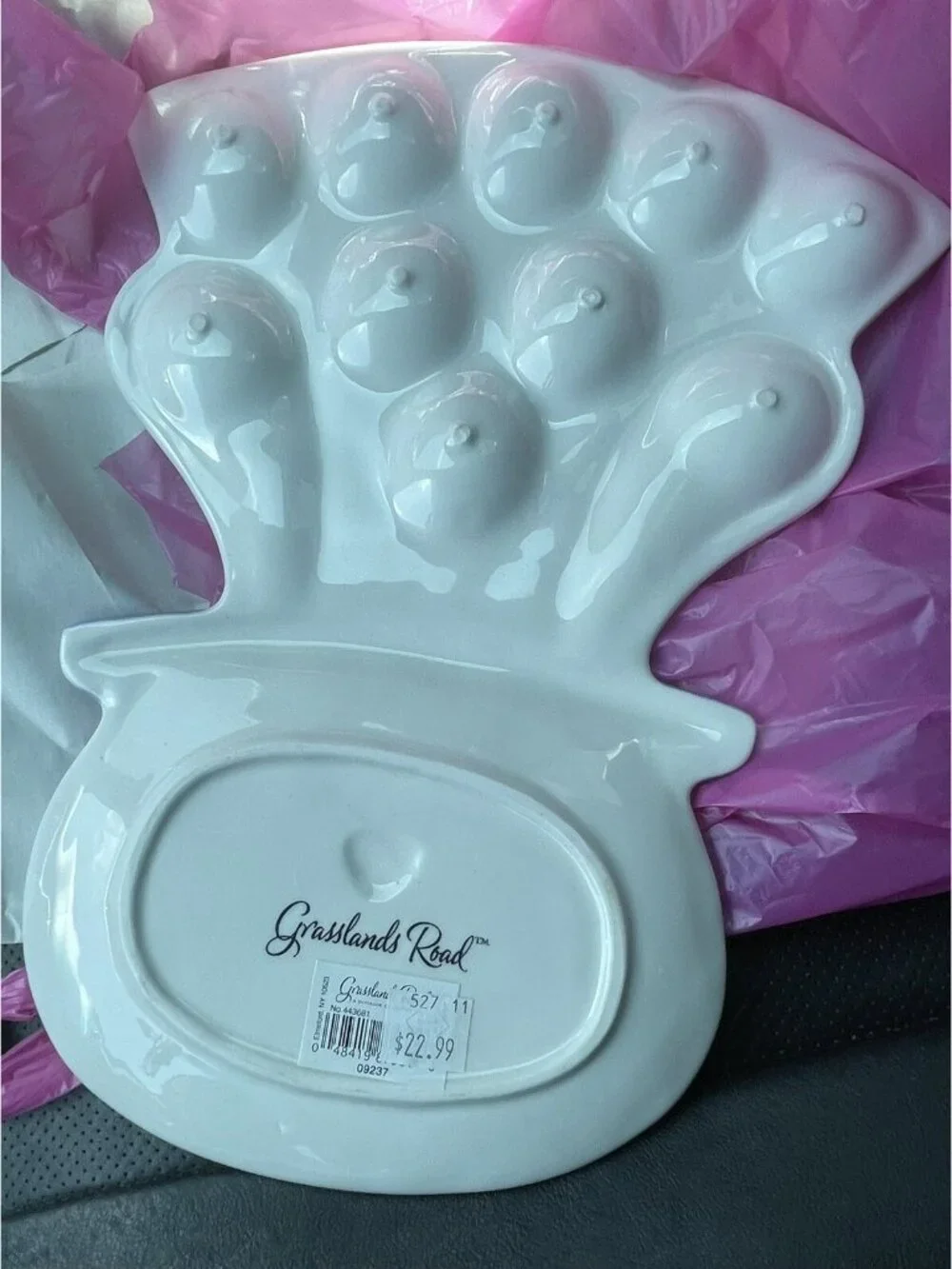 Bunny Deviled Egg Plate- Easter-GrassLands Road-Easter-